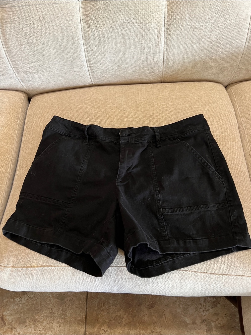 Women’s Faded Glory Black Cotton Shorts
